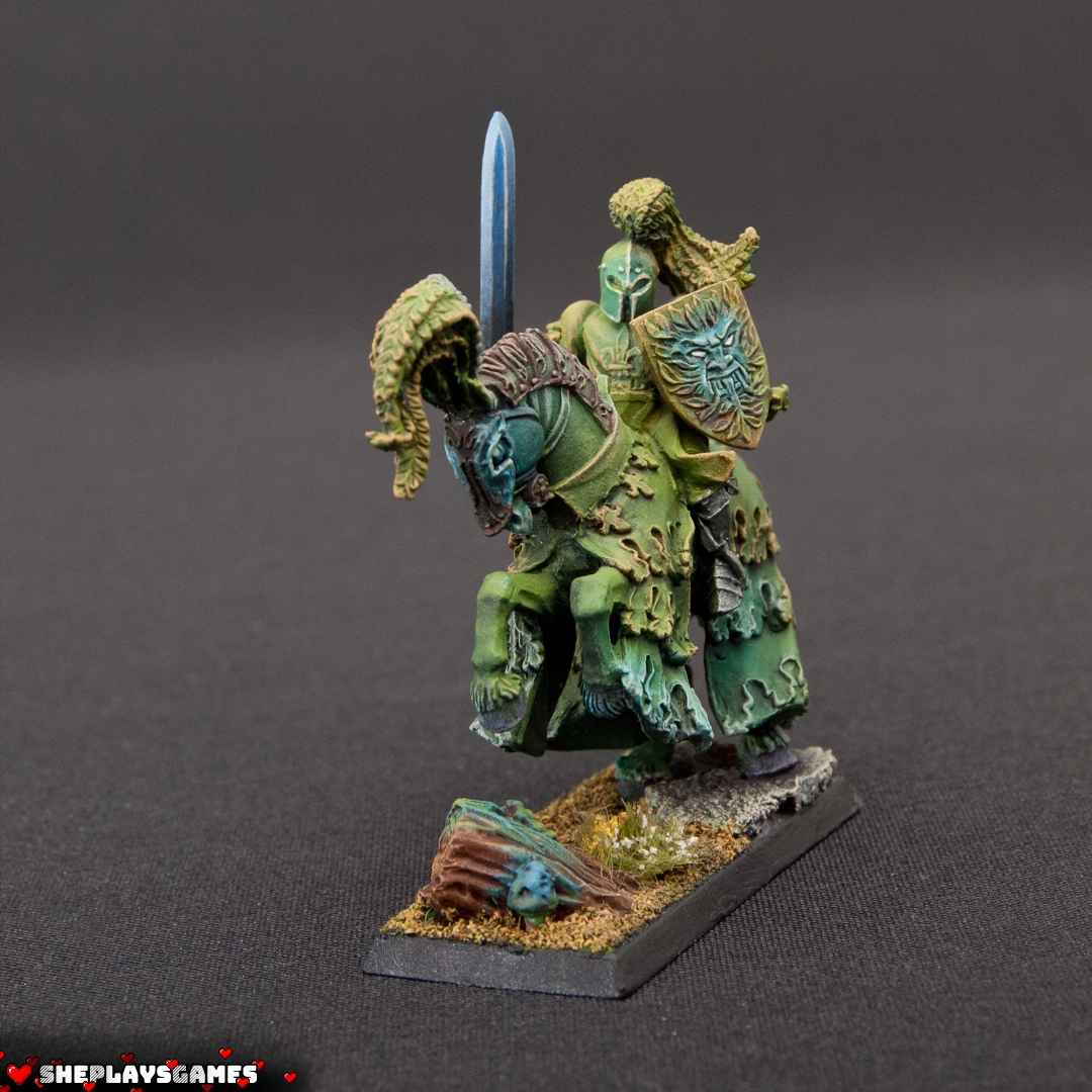 Warhammer - Green Knight - Bretonnia - 6th edition - Miniature - Painting - Oldhammer - Middlehammer