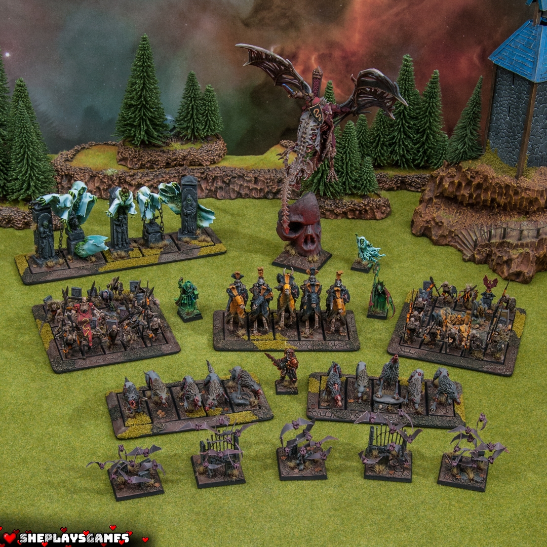A bird eye view of the whole vampire counts army