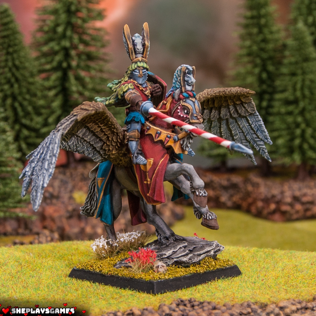 Bretonnian Champion with a Lance and Grail Shield