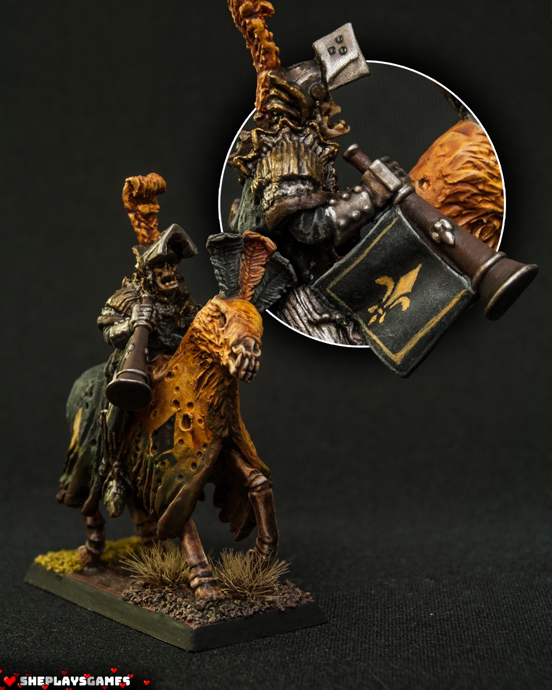 Vampire Counts | Black Knights | Mousillon | Warhammer 6th edition | Musician 