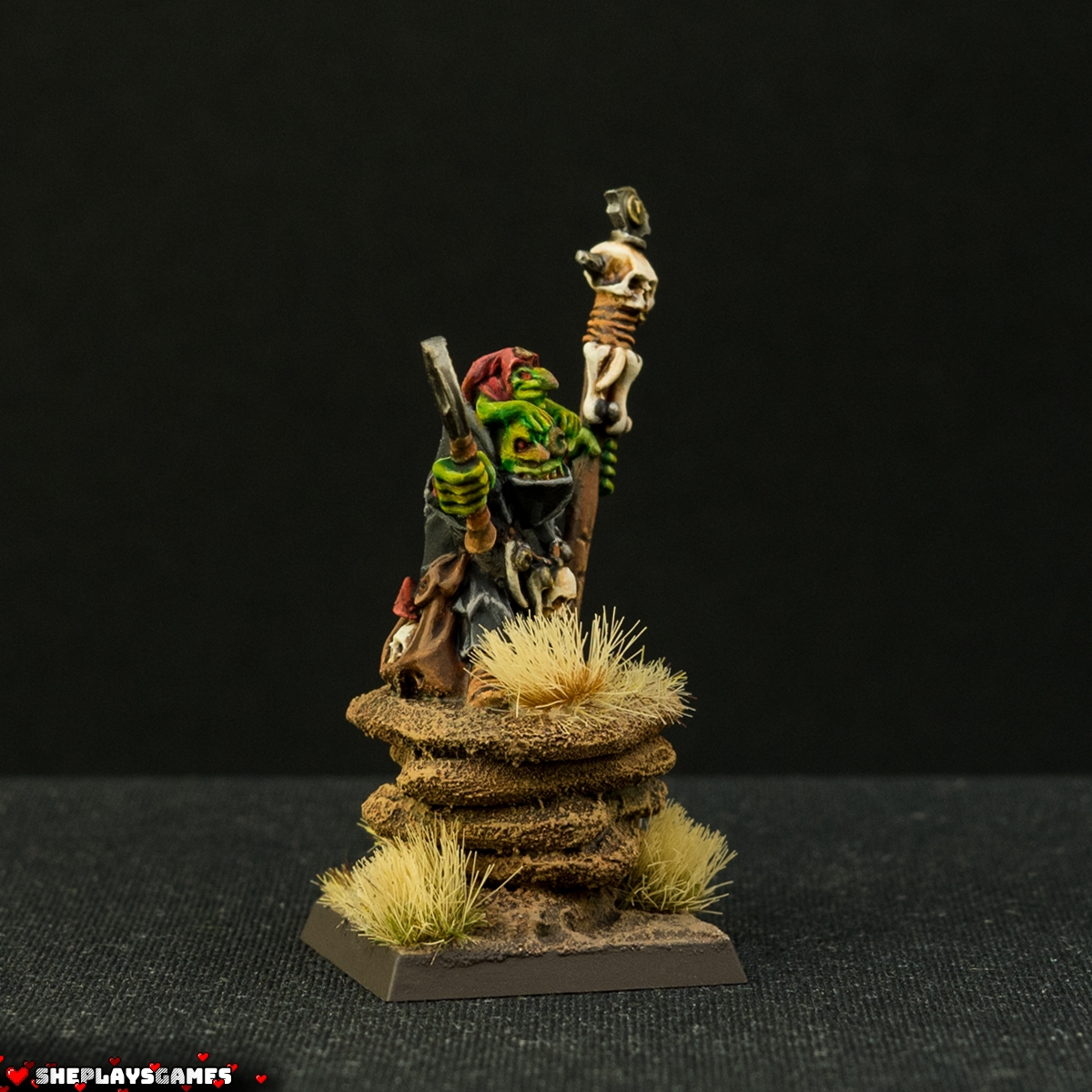 Orcs and Goblins | Goblin Shaman | Warhammer Fantasy | Greenskinz | Oldhammer Miniatures | Warhammer The Old World