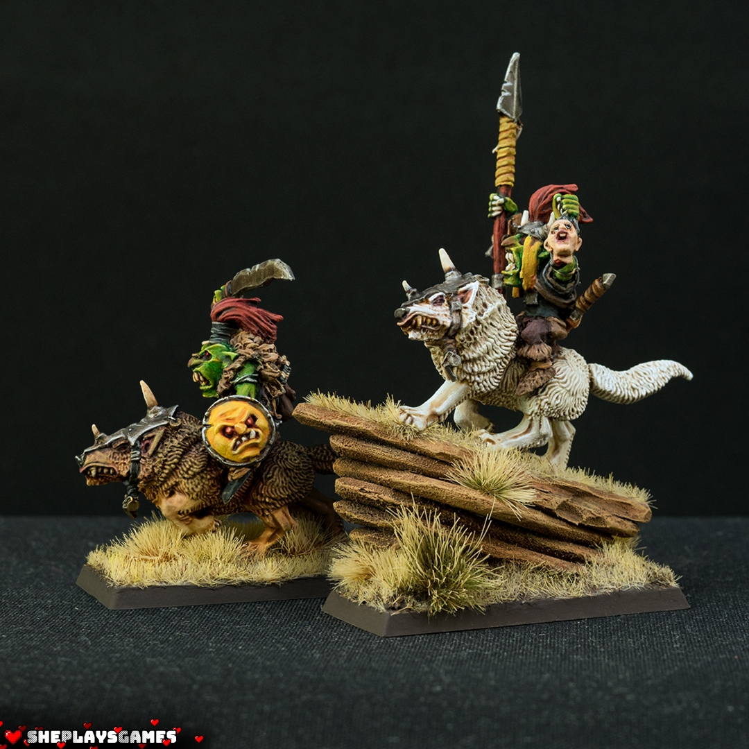 Orcs and Goblins | Wolf Rider Boss | Warhammer Fantasy | Greenskinz | Oldhammer Miniatures | Warhammer The Old World