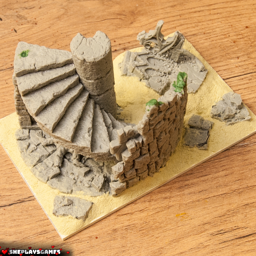 Milliput| Modelling Putty | Step-by-Step Tutorial| Fantasy Base | Sand | Earth Effect