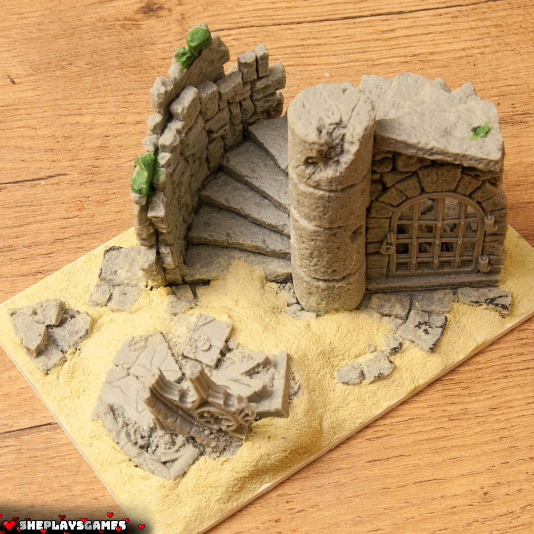 Milliput| Modelling Putty | Step-by-Step Tutorial| Fantasy Base | Sand | Earth Effect