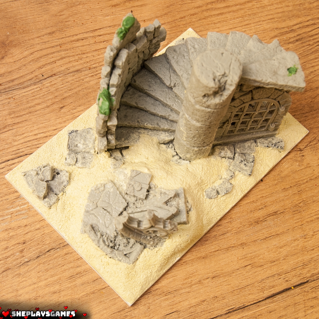 Milliput| Modelling Putty | Step-by-Step Tutorial| Fantasy Base | Sand | Earth Effect