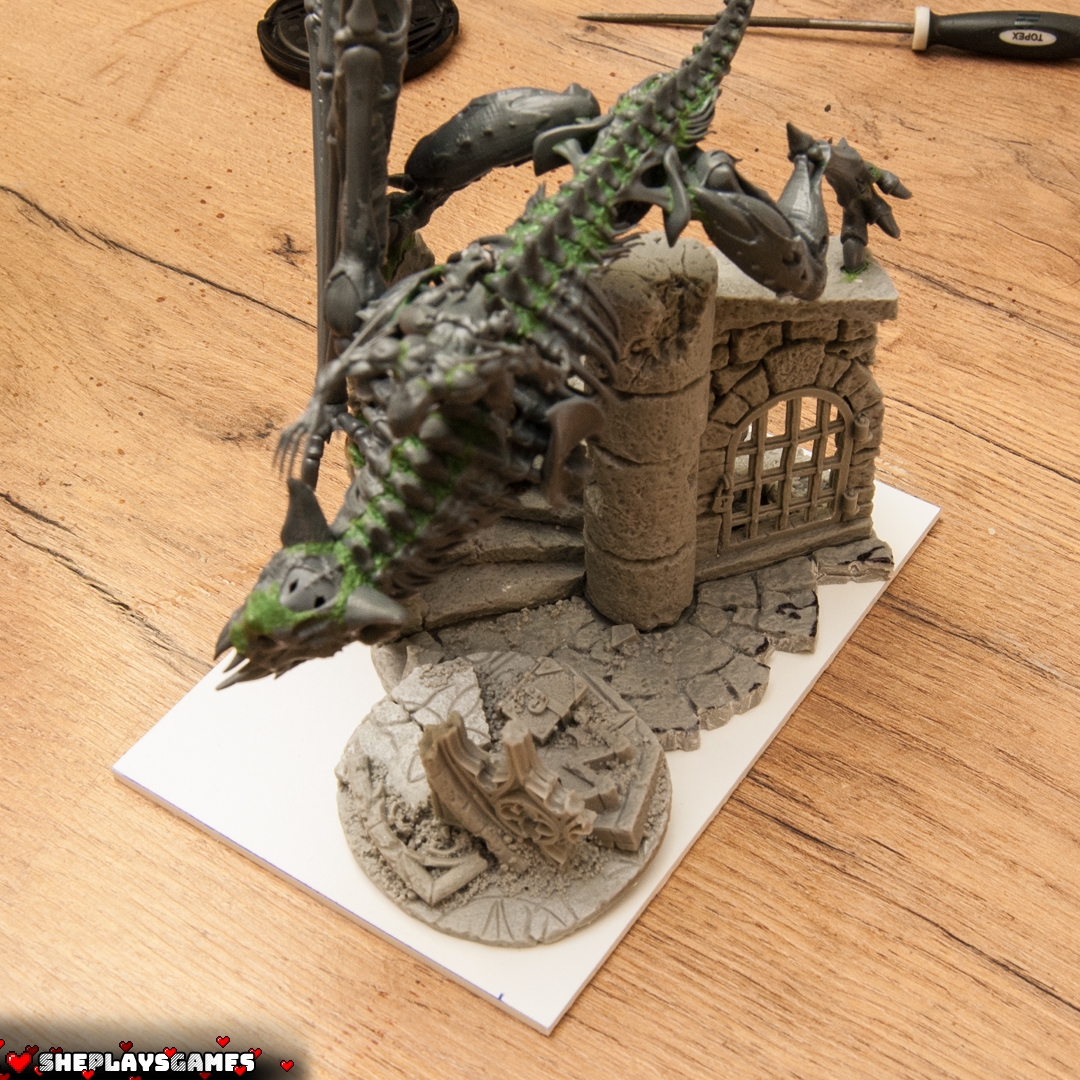 Terrorgheist| Scenic Base| Vampire Counts | Warhammer the Old World | Tutorial